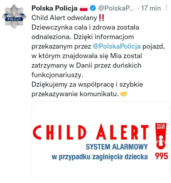 Uwaga Child Alert - Zaginiona Mia 5 lat