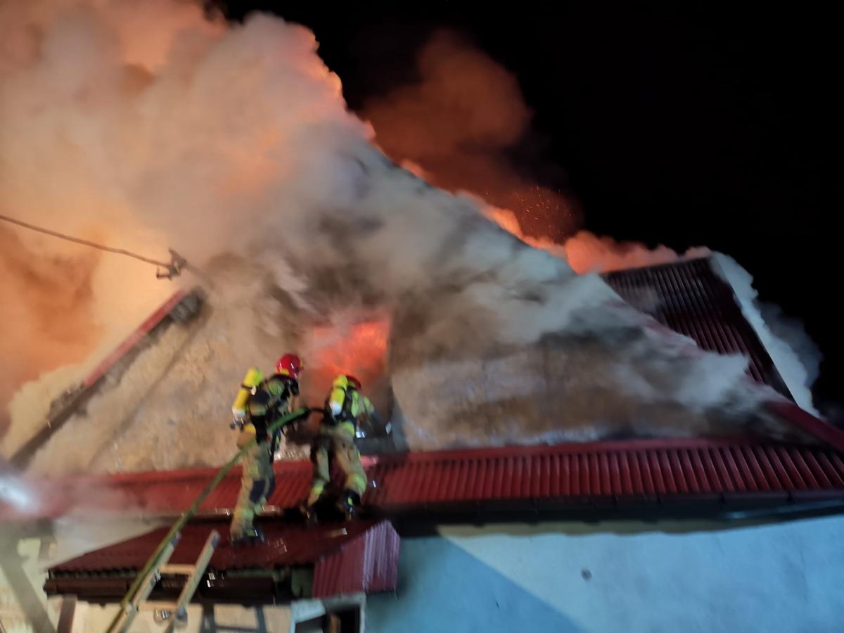 Zawadka. Pożar budynku mieszkalnego
