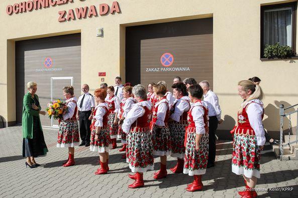 Małżonka Prezydenta RP Agata Kornhauser-Duda spotkała się z KGW 