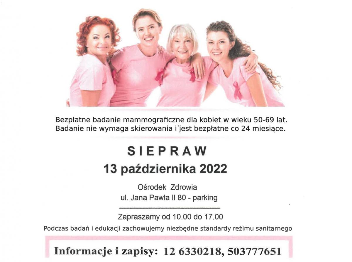Mammografia w Sieprawiu
