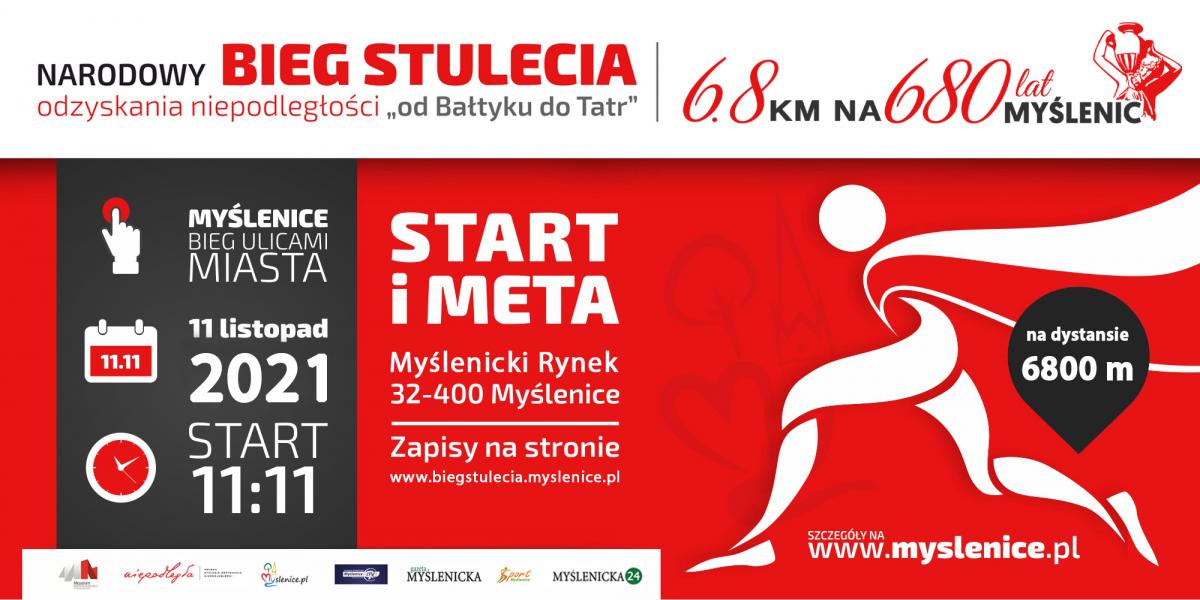 Pobiegnij w Narodowym Biegu Stulecia w Myślenicach - ruszyły zapisy