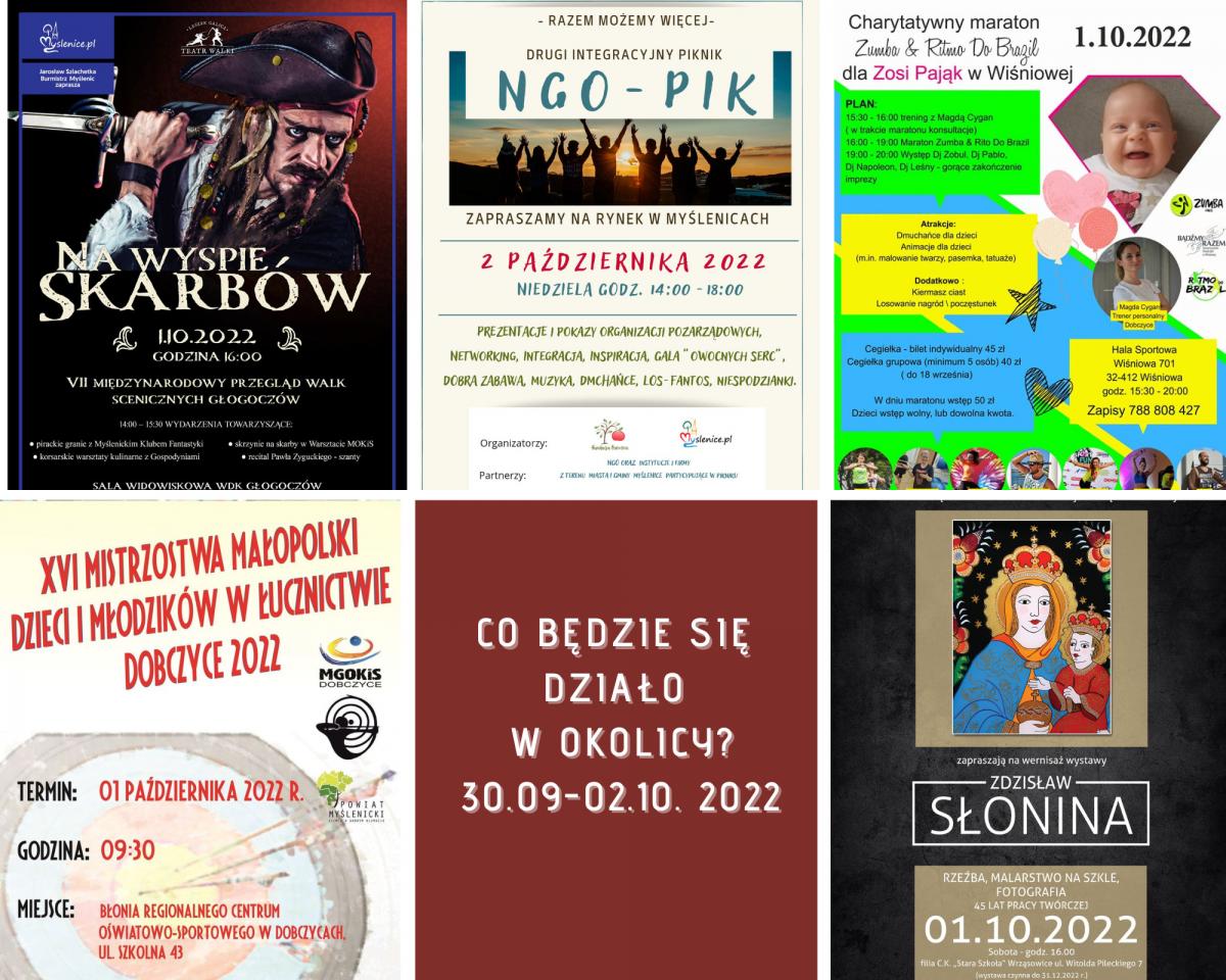 Co ciekawego w okolicy w weekend 30.09-2.10.2022? Zobacz, wybierz, bądź!
