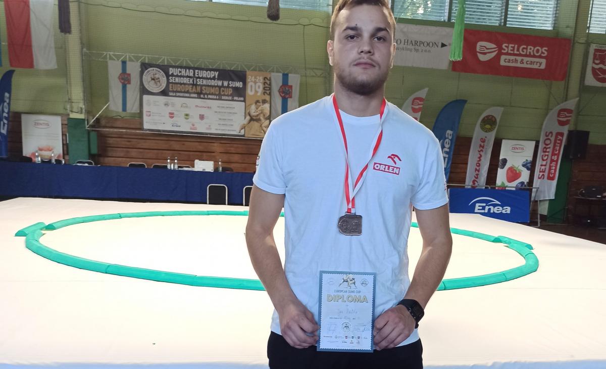 Jan Mastela brązowym medalistą Pucharu Europy Seniorów w Sumo