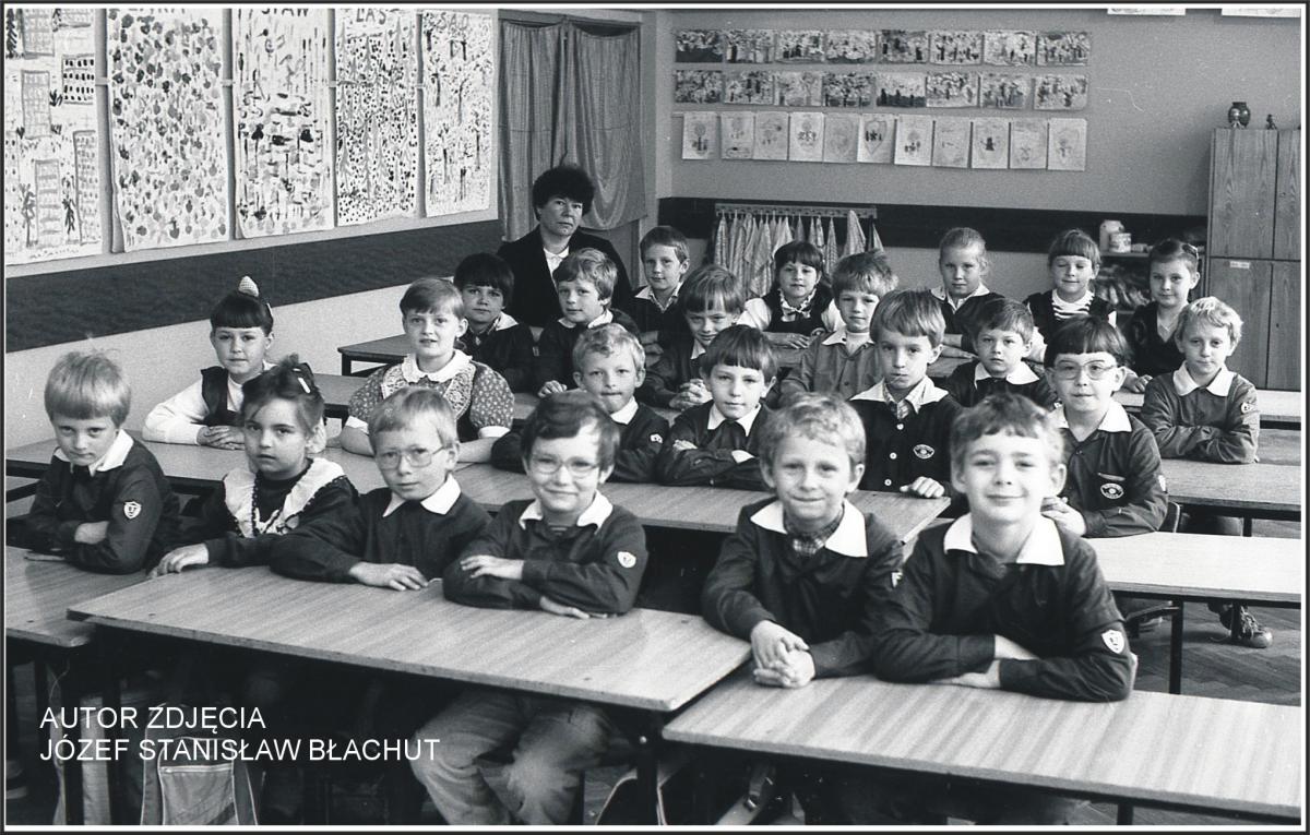 Perły Myślenic. Szkoła Podstawowa nr 2 w Myślenicach, koniec lat 80. XX wieku