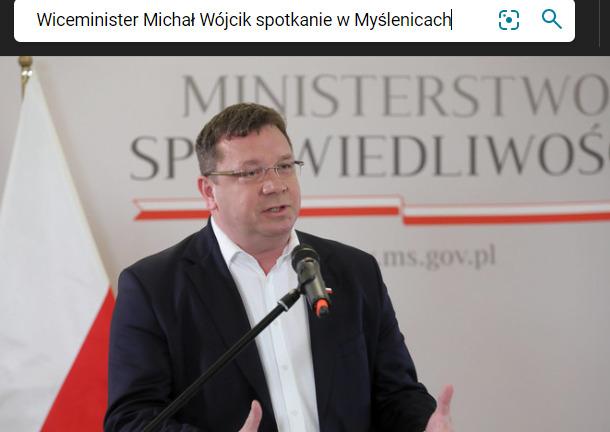 Spotkanie mieszkańców Ziemi Myślenickiej z wiceministrem sprawiedliwości Michałem Wójcikiem - 19 sierpnia Myślenice