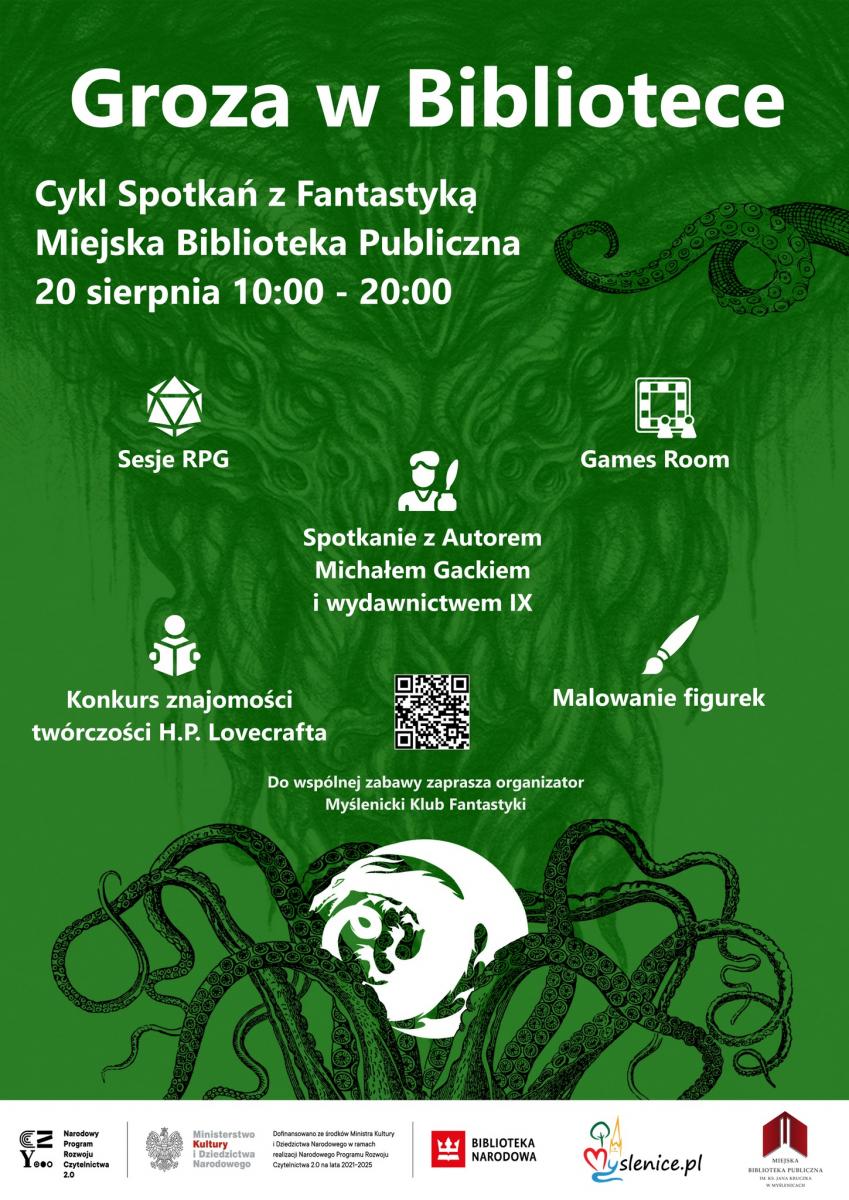 Spotkanie Myślenickiego Klubu Fantastyki w Miejskiej Bibliotece Publicznej w Myślenicach