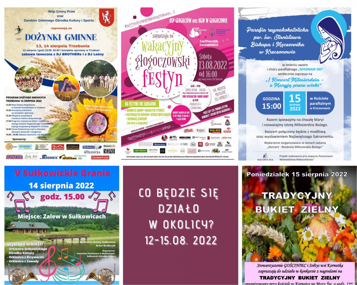 Co ciekawego w weekend w okolicy? 12-15 sierpnia 2022