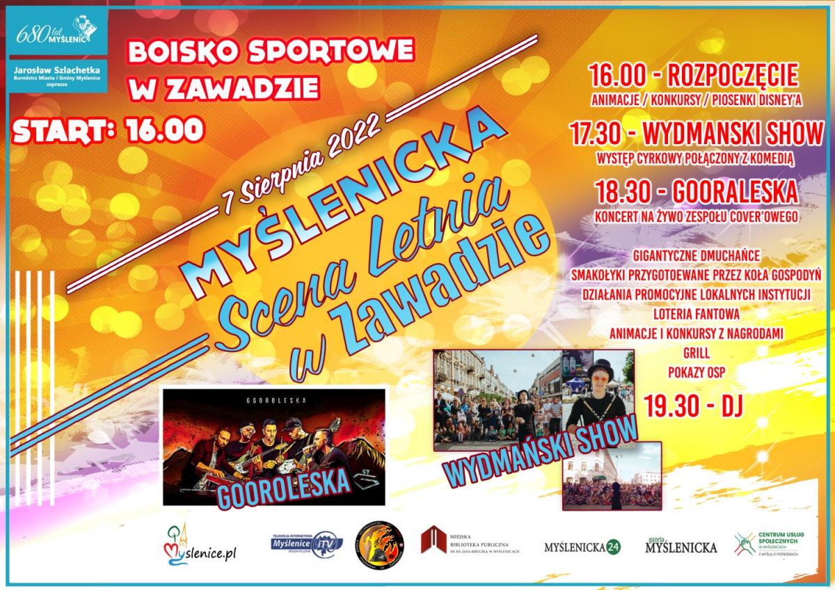 Myślenicka Scena Letnia już 7 sierpnia zawita do Zawady!