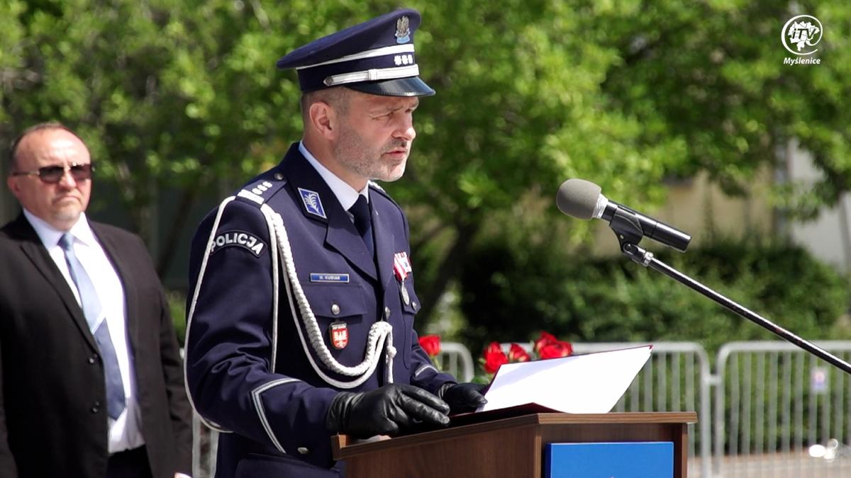 Powiatowe Święto Policji- Myślenice Rynek 2022- zapis całości wydarzenia