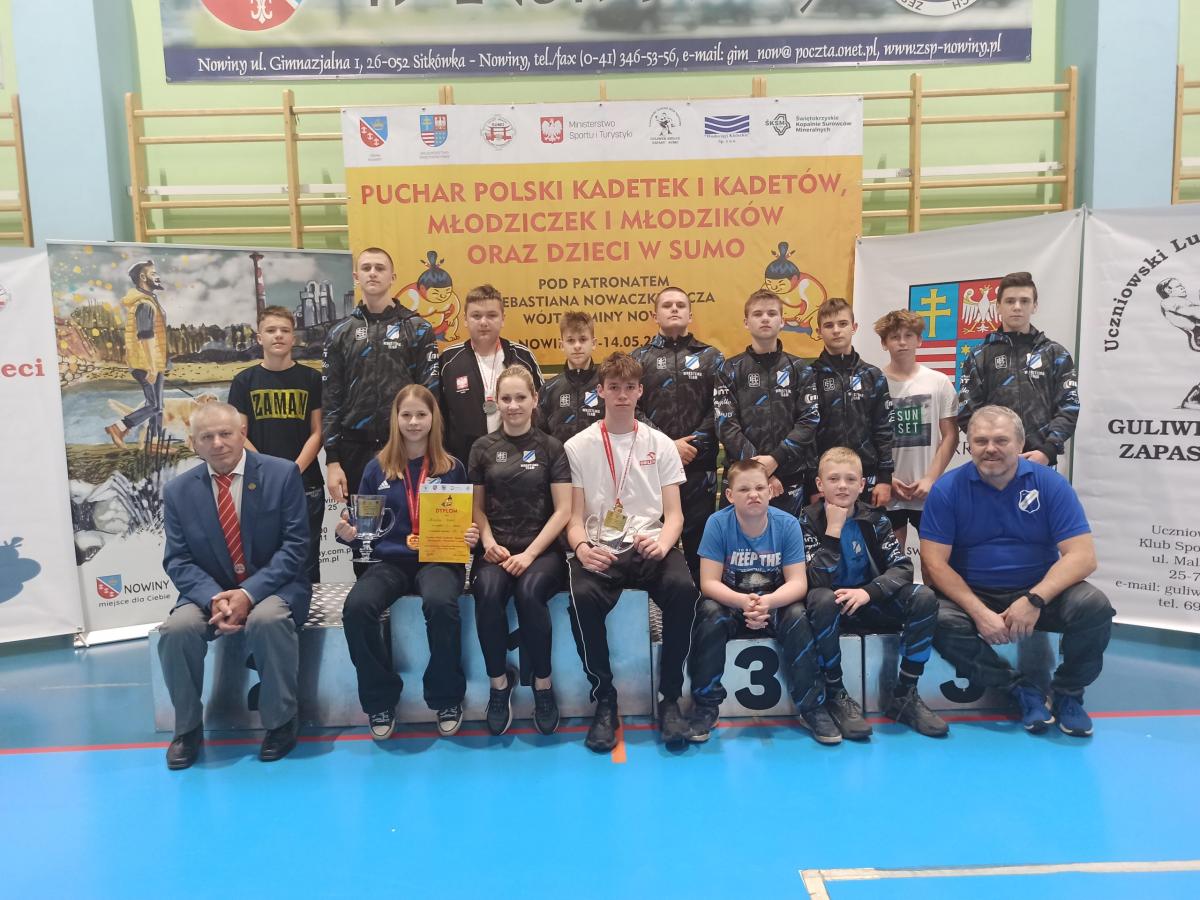 Zawodnicy sumo Myślenice zajęli czołowe miejsca w Pucharze Polski Młodzików, Kadetów i Dzieci Kielce