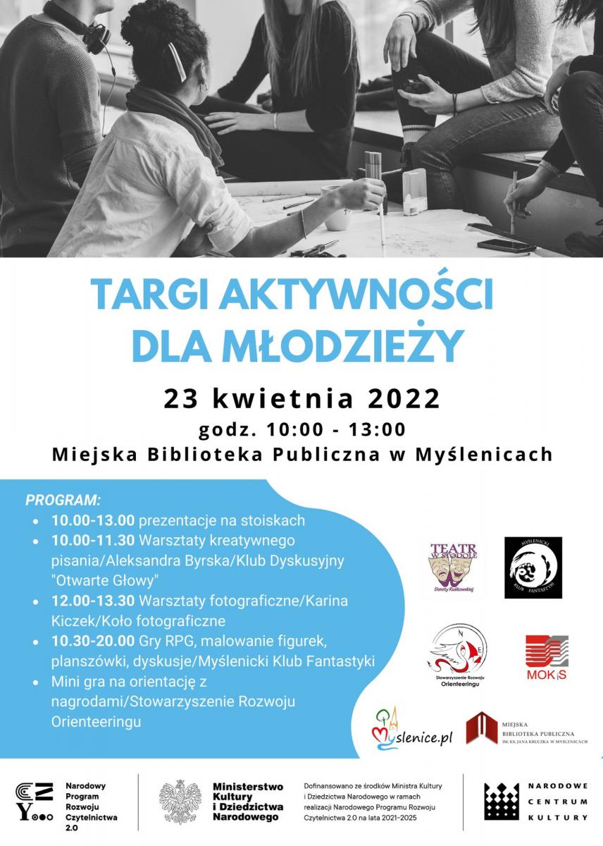 Zaproszenie na Targi Aktywności dla Młodzieży w Myślenicach
