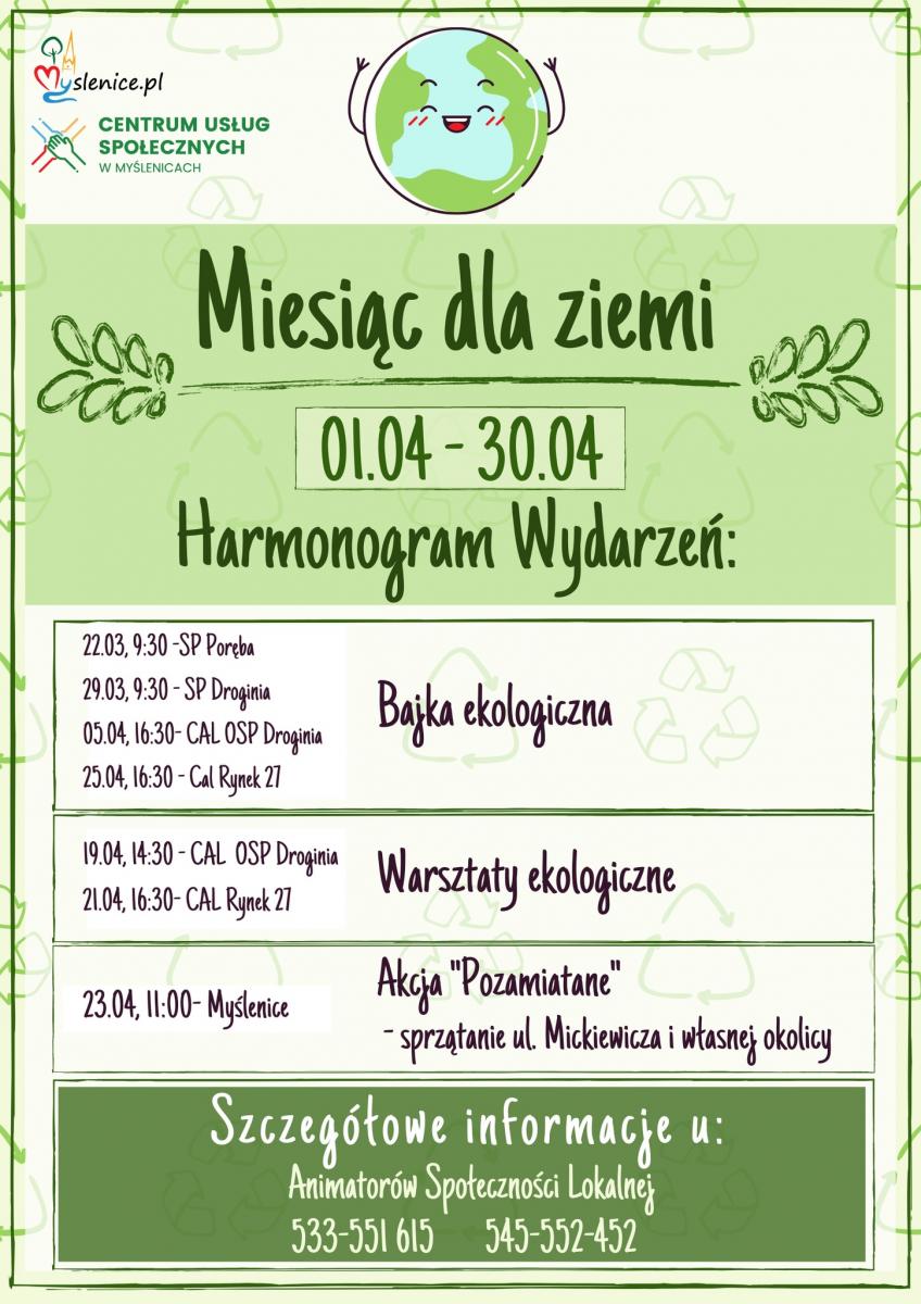 Miesiąc dla Ziemi oraz Akcja Ekologiczna 