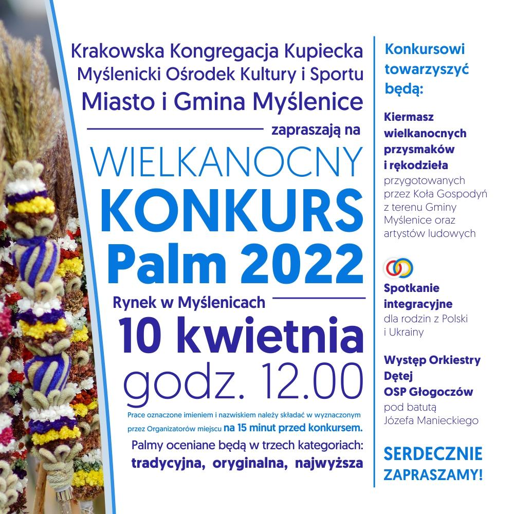 Palmy wracają na Rynek w Myślenicach. Konkurs Palm w niedzielę 10 kwietnia 2022