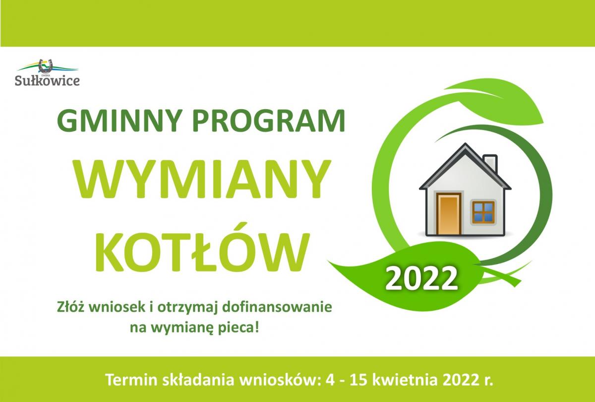 Gminny Program Wymiany Kotłów 2022 w Sułkowicach