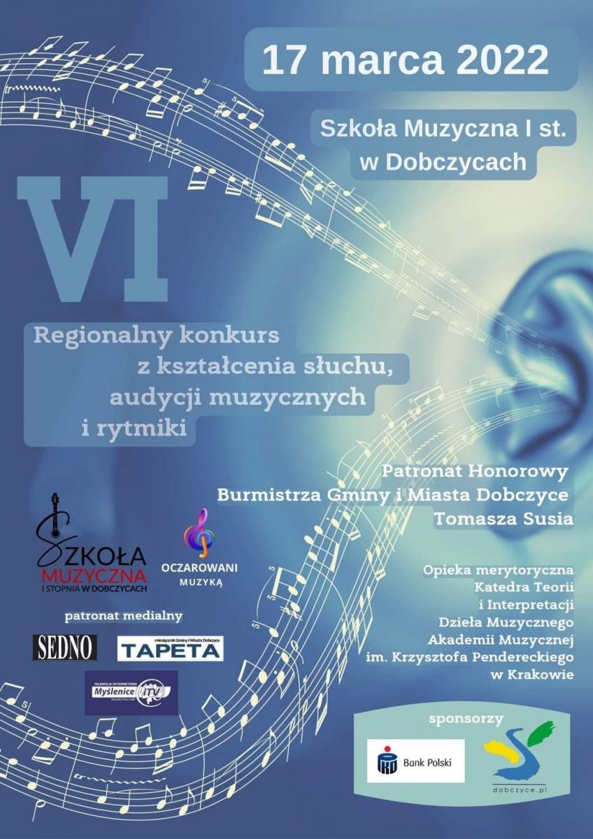 VI Regionalny Konkurs z kształcenia słuchu, audycji muzycznych i rytmiki w Dobczycach