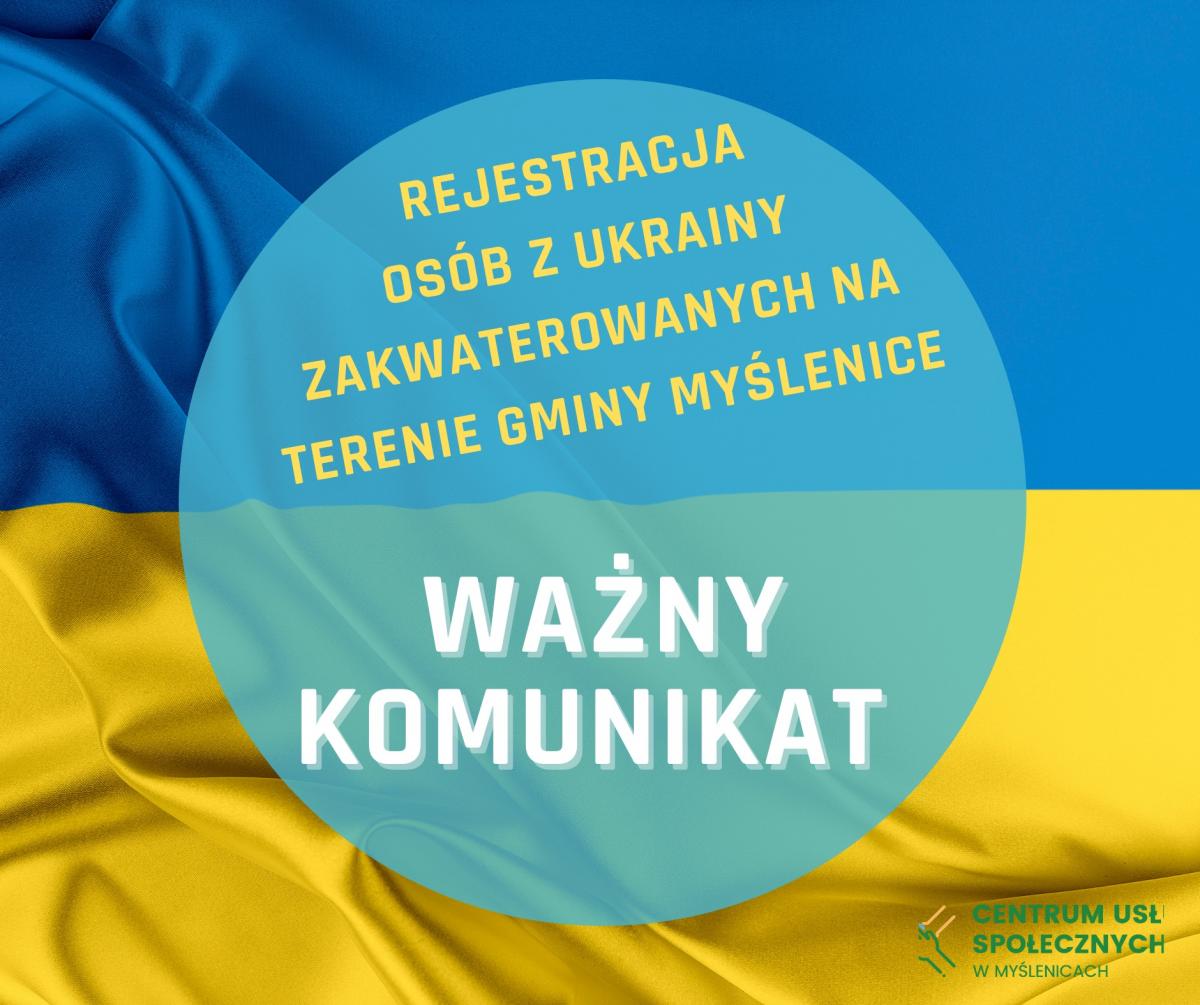 Gmina Myślenice. Udzieliłeś schronienia uchodźcom- wypełnij specjalny formularz który pomoże w dalszej pomocy