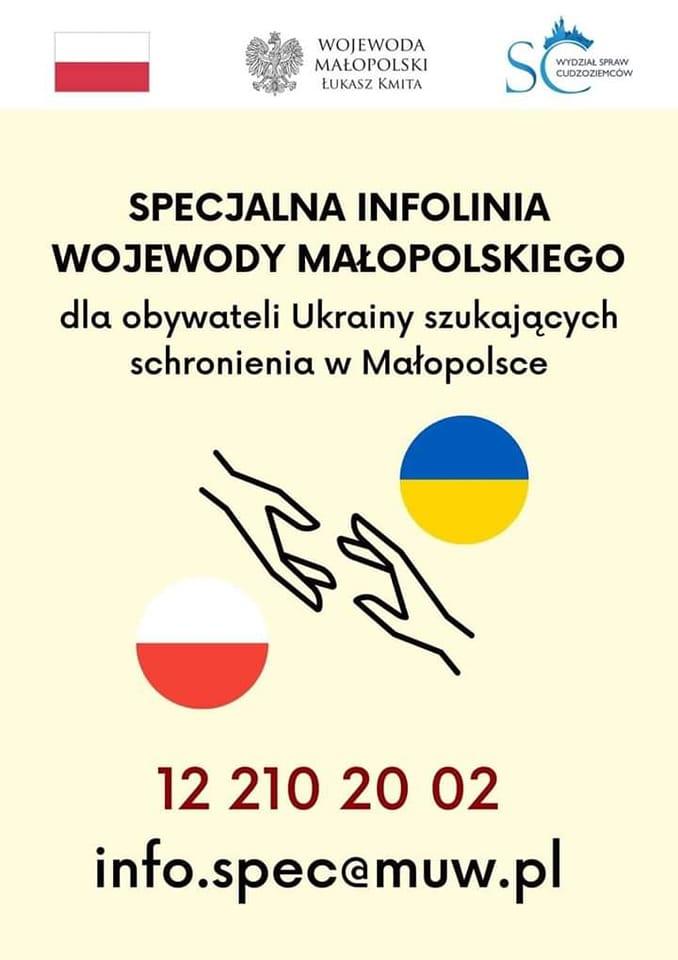 Małopolska jest i będzie z Ukrainą