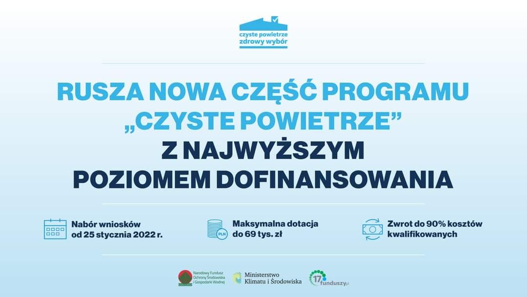 Nowa część programu „Czyste Powietrze” – wsparcie nawet do 69 tys. zł.‼