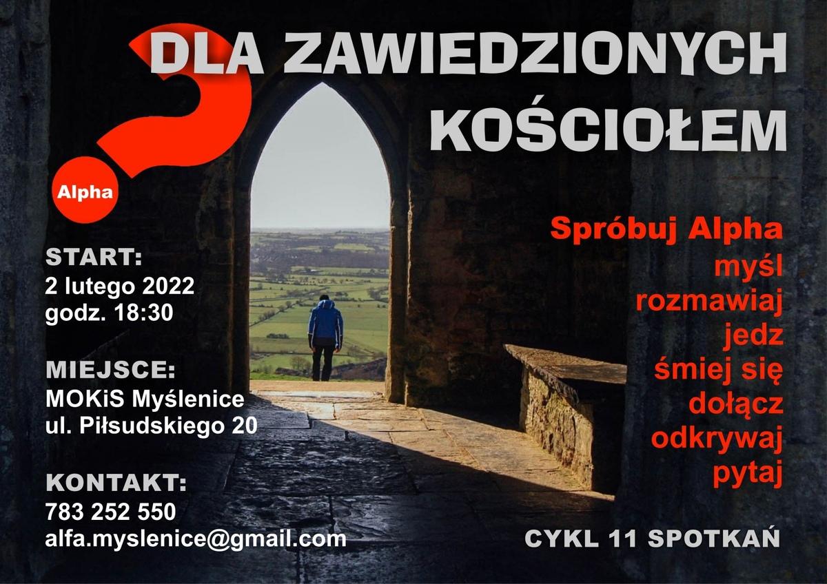 Kurs Alpha - Dla zawiedzionych Kościołem. Od 2 lutego w Myślenicach - trwają zapisy