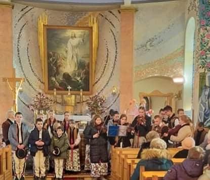 Cyrniawa z Krzeczowa kolędowała na Smugawie w Lubniu