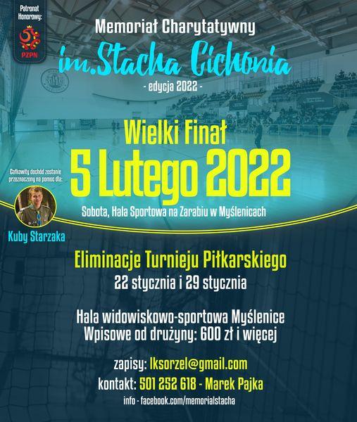 Memoriał im. Stacha Cichonia, w tym roku dla Kuby Starzaka. Zapisy drużyn do turnieju piłkarskiego!