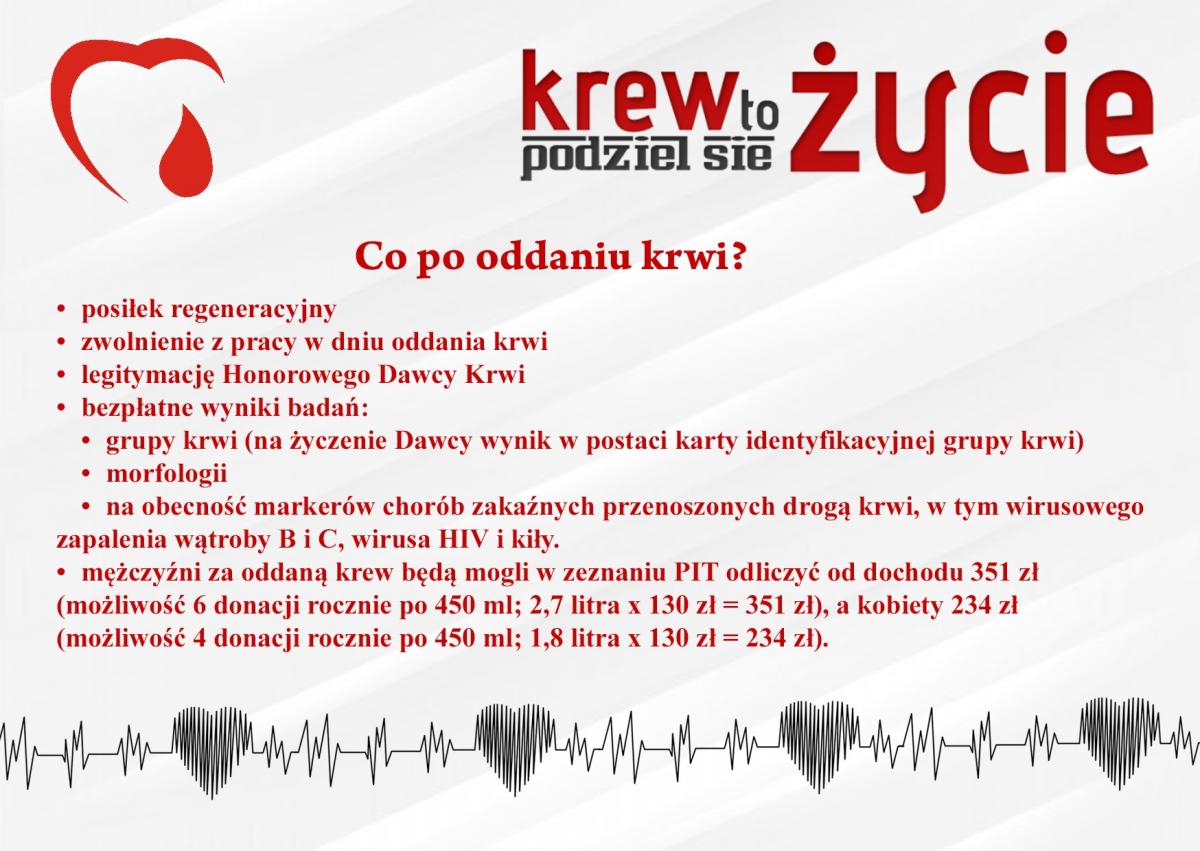 Ty też możesz uratować czyjeś życie !! | Akcja Krwiodawstwa w Węglówce