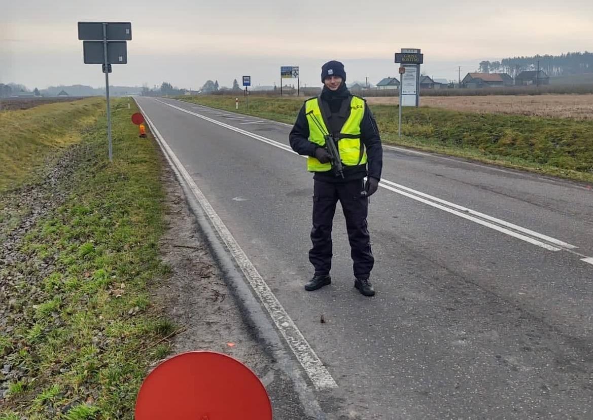 Myśleniccy policjanci pozdrawiają ze wschodniej granicy!