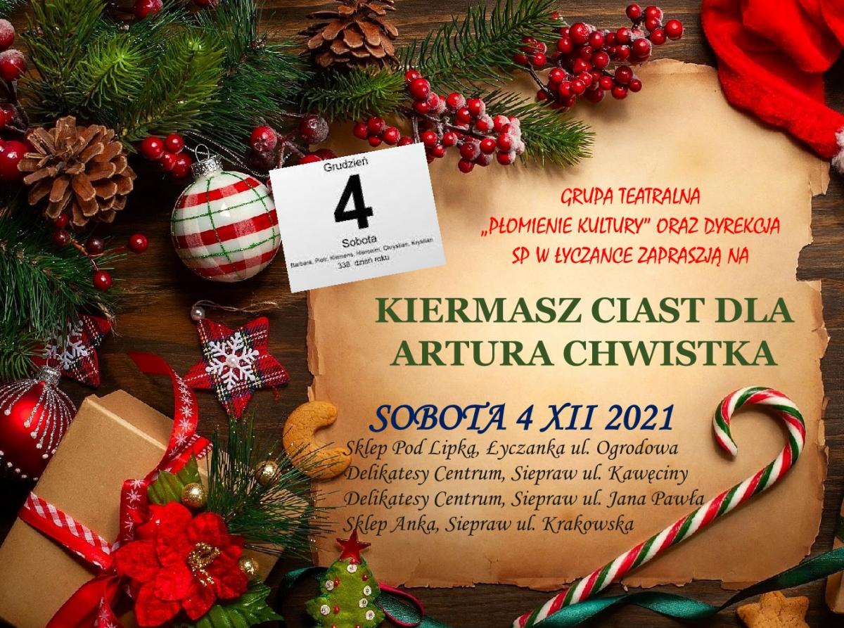 Charytatywny kiermasz ciast w Łyczance 4 grudnia