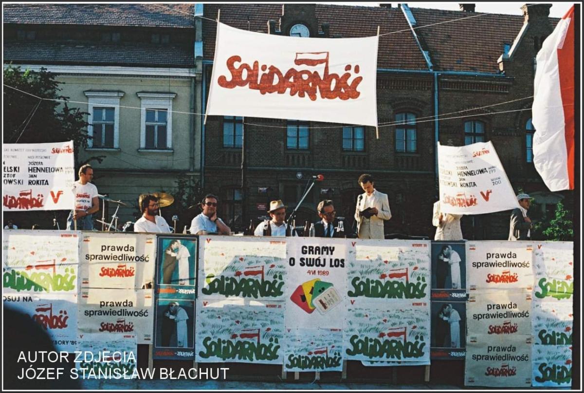 Perły Myślenic. Maj 1989 - Rynek. Kandydaci na posłów ziemi krakowskiej