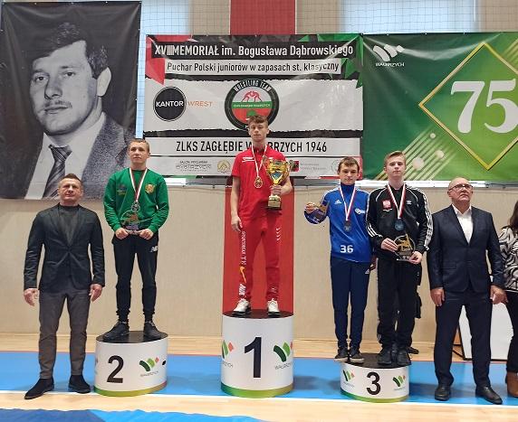 Krzysztof Szpakiewicz z brązowym medalem Pucharu Polski Juniorów w Zapasach Styl Klasyczny