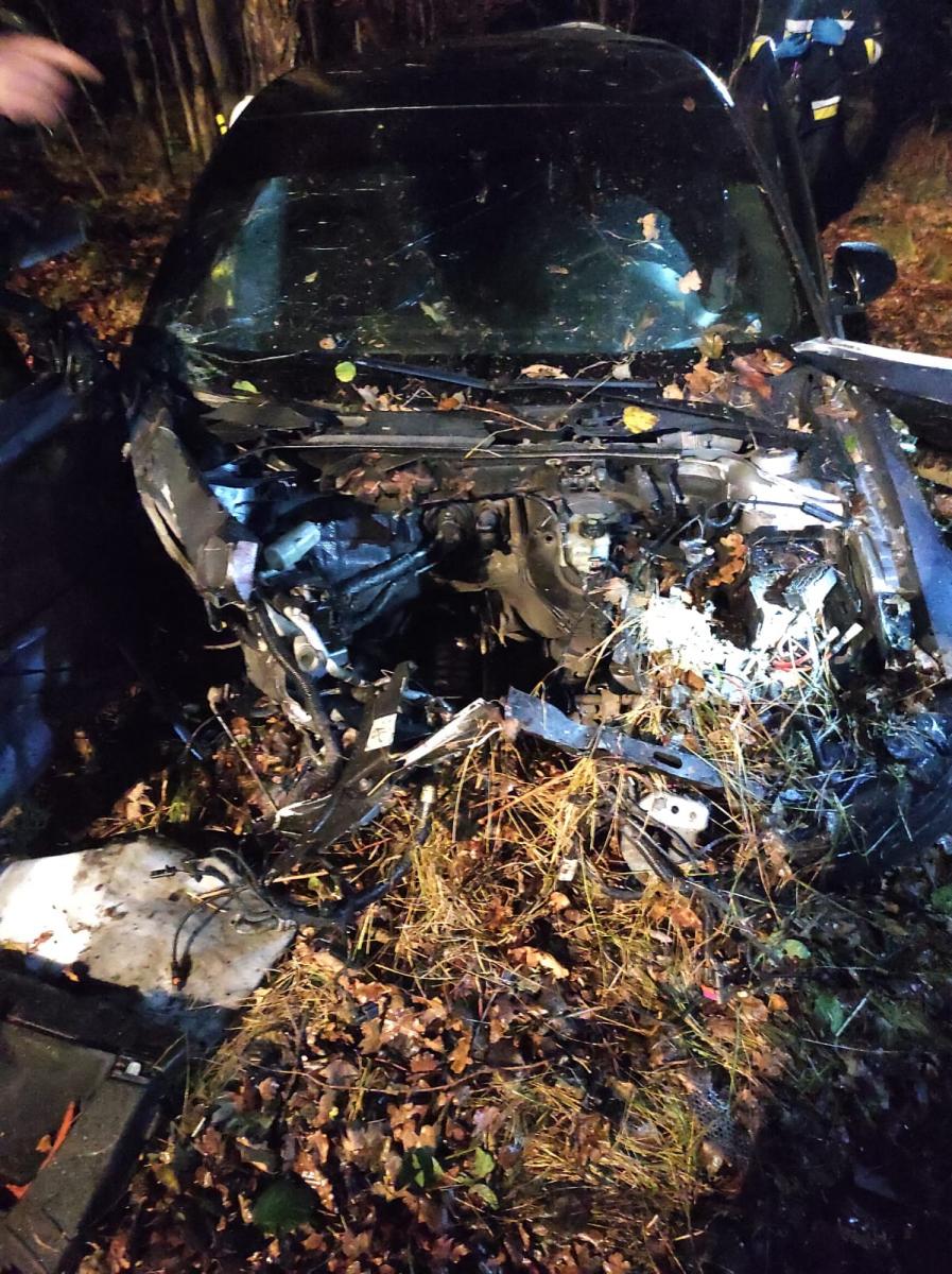 PSP informuje: wypadek samochodu osobowego w Borzęcie