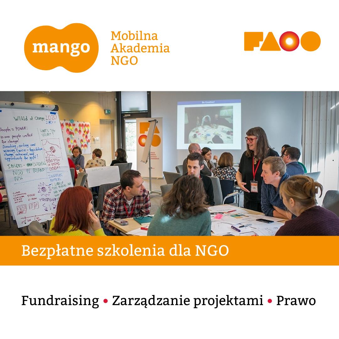 Darmowe Szkolenia dla organizacji pozarządowych