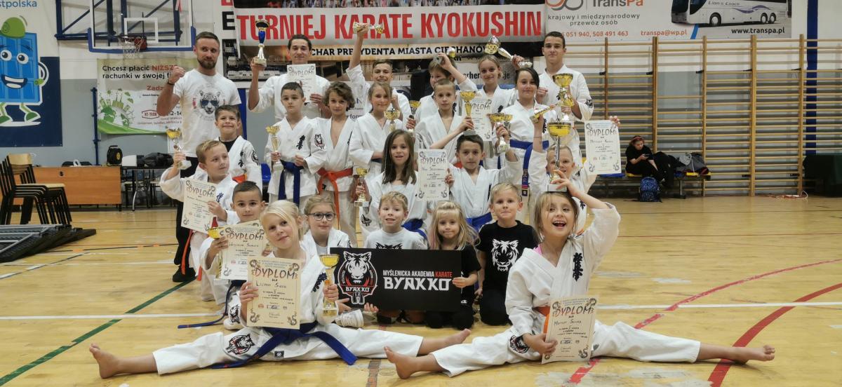 MAK Byakko z sukcesami na Ogólnopolskim Turnieju Karate Kyokushin o Puchar Burmistrza Miasta Ciechanowie
