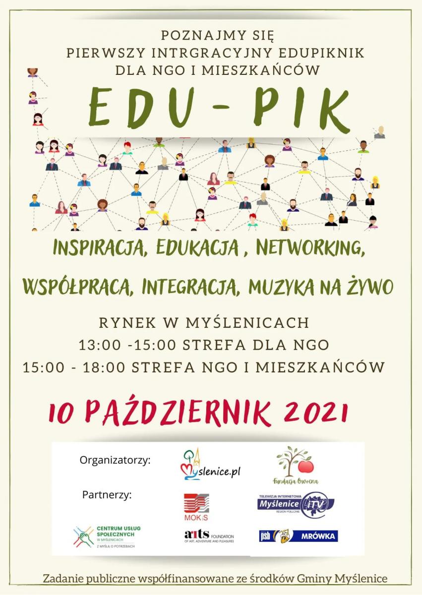EDU-PIK dla przedstawicieli NGO oraz mieszkańców Gminy Myślenice. Moc atrakcji na myślenickim Rynku 10.10.2021
