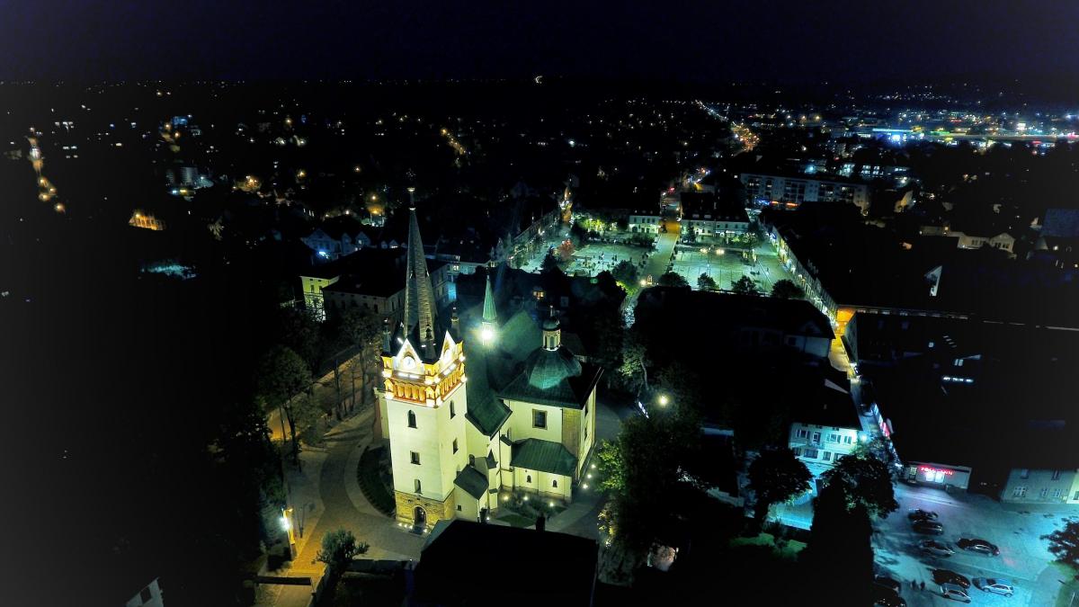 Myślenice Nocą 1 Październik 2021