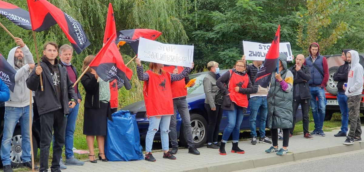 Pikieta pod Firmą Cooper Standard Sp. Z O. O. w Myślenicach: 