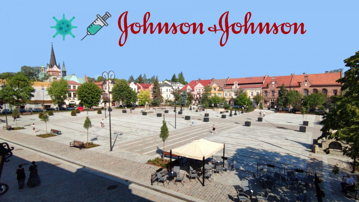 W niedzielę możesz się zaszczepić w Rynku w  Myślenicach szczepionką Johnson&Johnson !