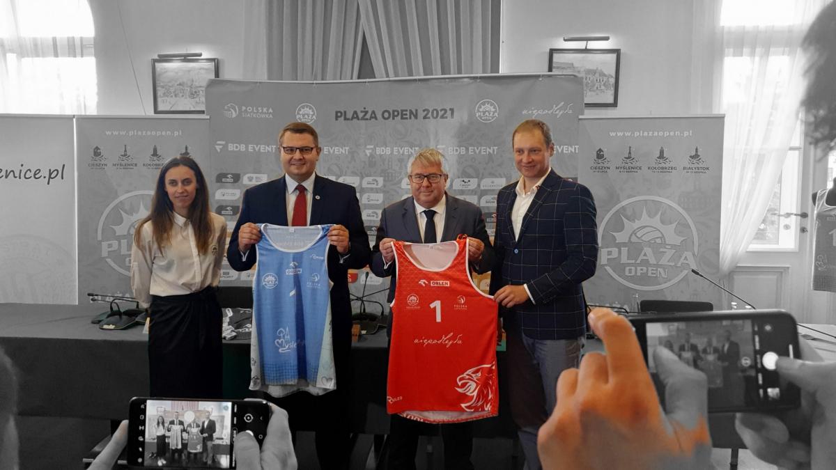 Konferencja prasowa  Plaża Open 2021. Myślenice