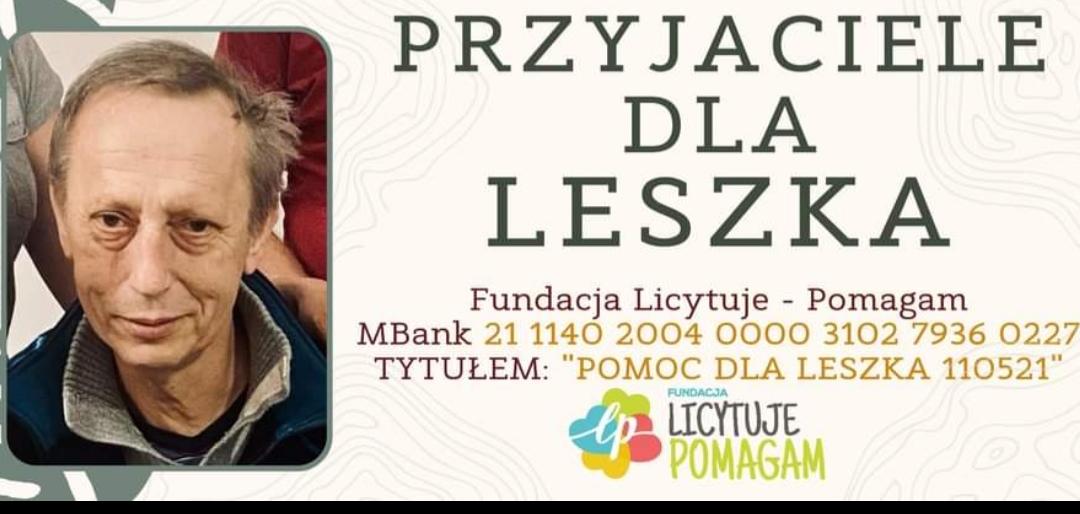 Leszek Pniaczek jest ciężko chory, potrzebuje pilnie Twojego wsparcia...