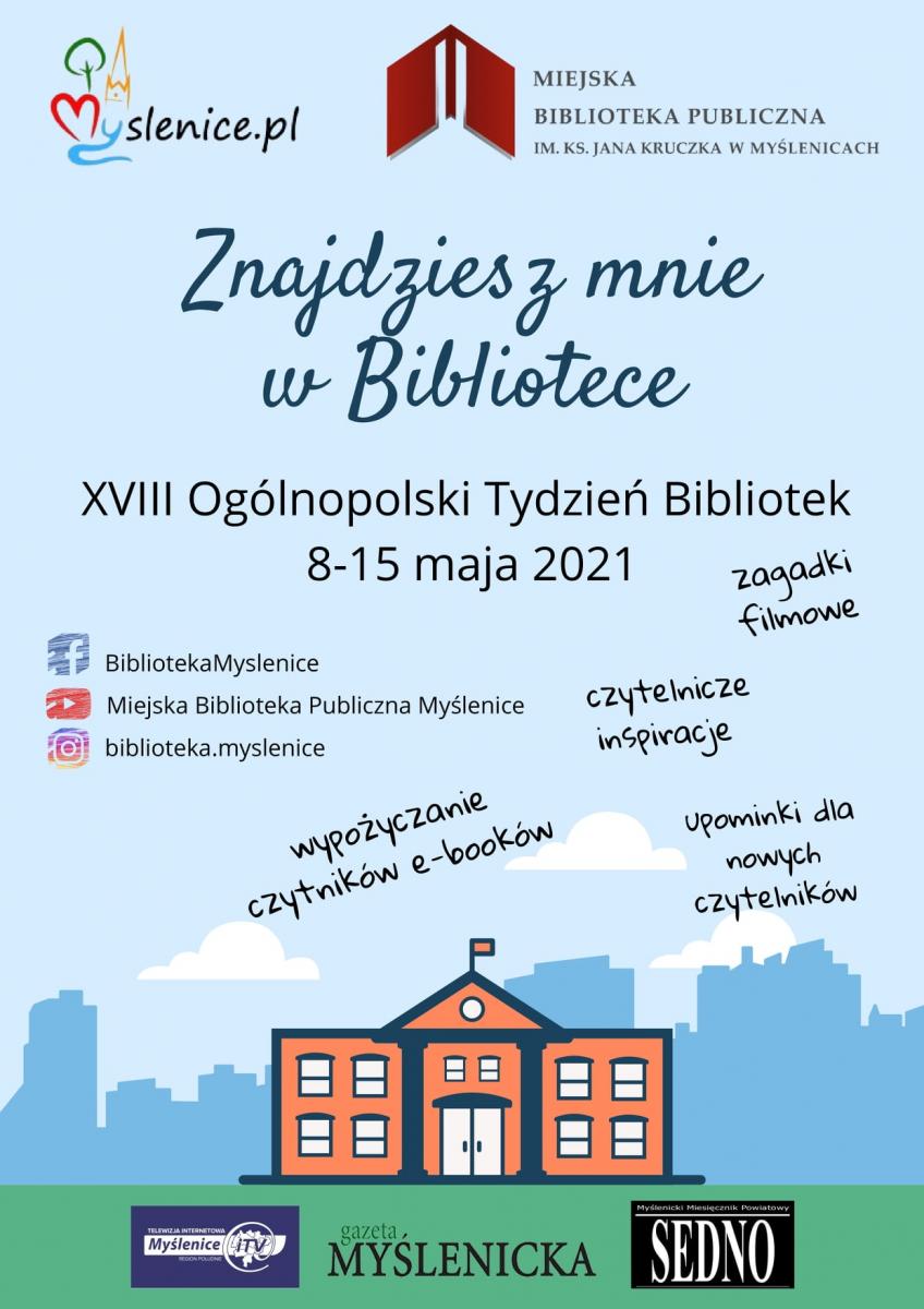 Znajdziesz mnie w bibliotece! Konkurs z okazji XVIII Tygodnia Bibliotek