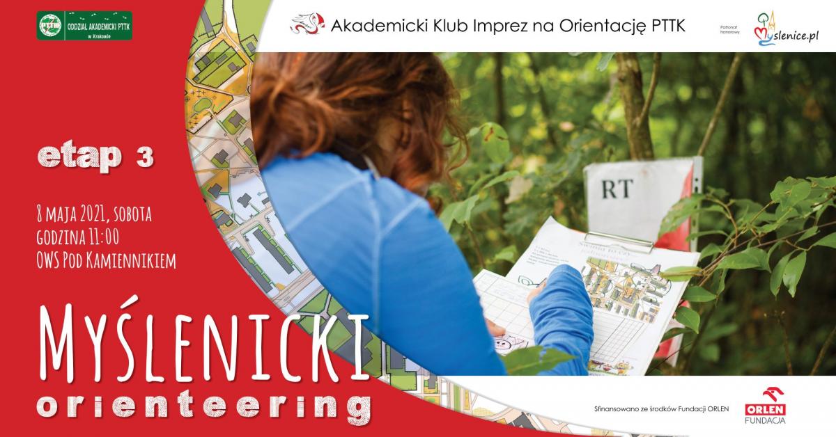 Myślenicki Orienteering tym razem w Porębie. Do zobaczenia na Suchej Polanie 8 maja