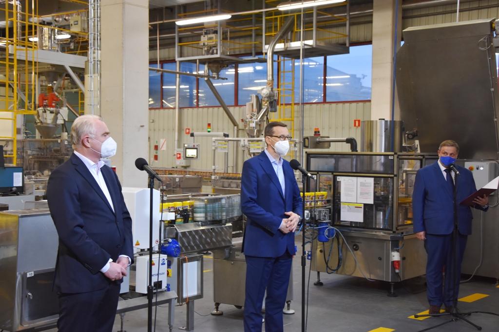 Firmę Maspex odwiedził Premier Mateusz Morawiecki