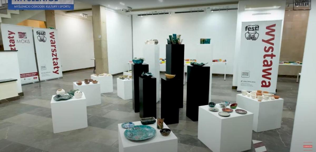Festiwal Ceramika Fest Myślenice - wystawa adeptów sztuki ceramicznej