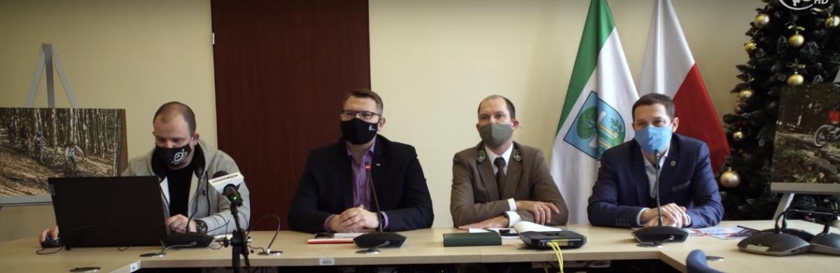 Trasy rowerowe na Chełmie i Uklejnie. Konferencja UMiG Myślenice