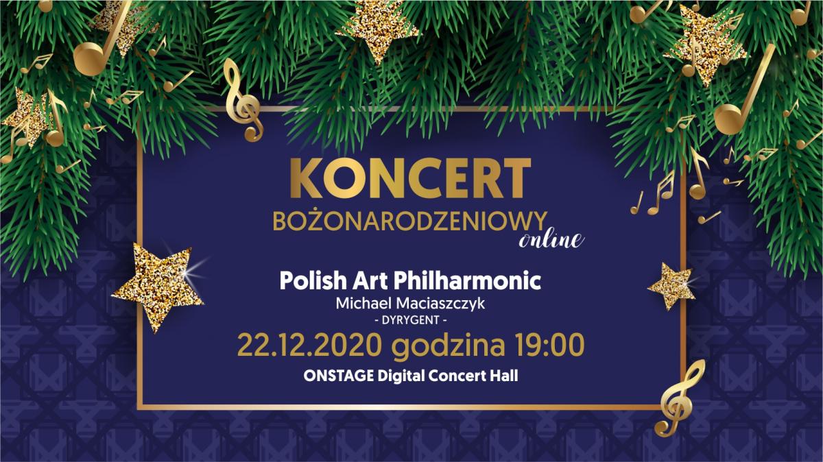 Orkiestra Polish Art Philharmonic i Myślenicki Ośrodek Kultury i Sportu zapraszają na Koncert Bożonarodzeniowy online