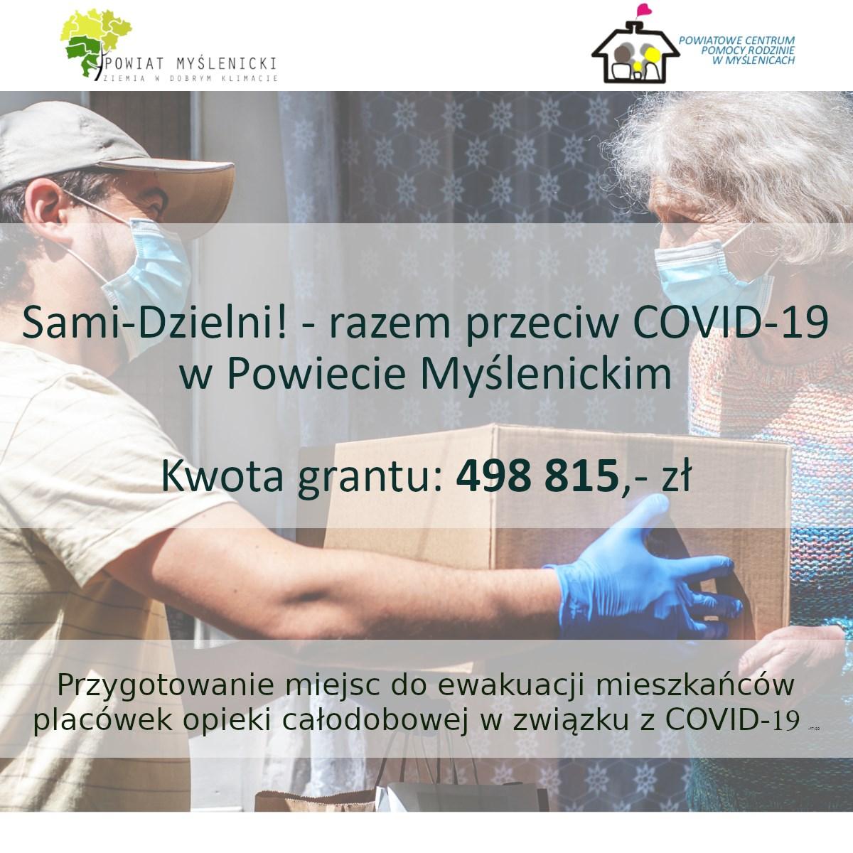 „Sami-Dzielni! - razem przeciw COVID-19” w powiecie myślenickim