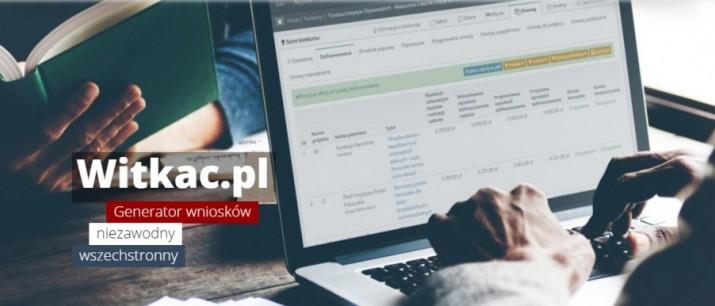 Witkac - elektroniczny generator składania wniosków dla NGO