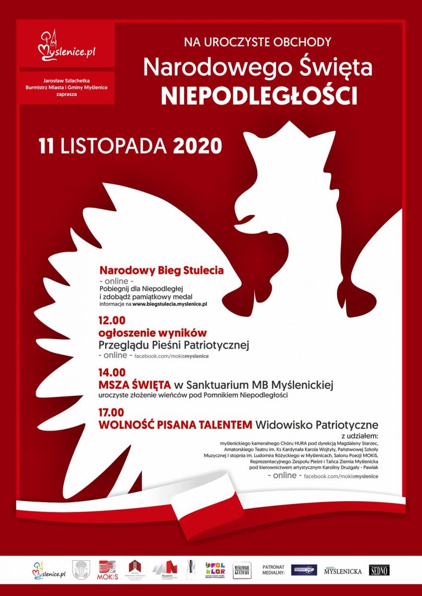 Święto Niepodległości online. Myślenice 2020