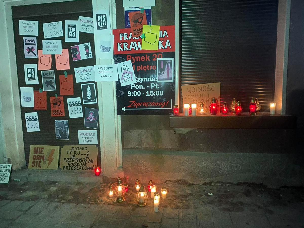 Myślenice. Protest przeciwko zaostrzeniu prawa antyaborcyjnego
