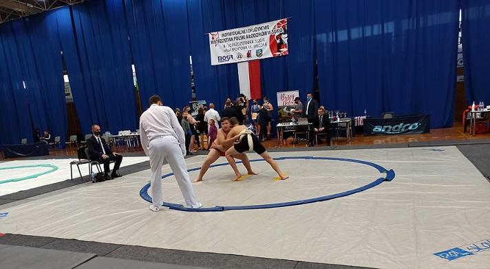 Mistrzostwa Polski Młodzików w Sumo- KS Dalin reprezentował Kacper Żelazny